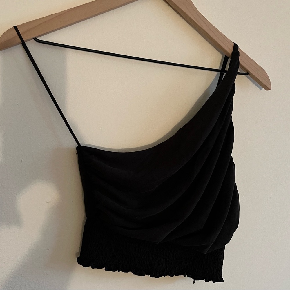 Asymmetrical black urban outfitters top